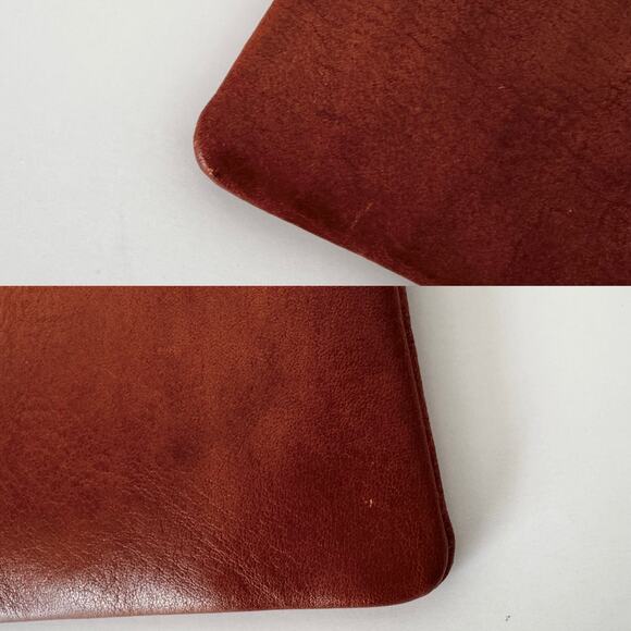 Floto Italian Leather Wallet Cardholder in Brown with Phone Holder - Picture 8 of 11